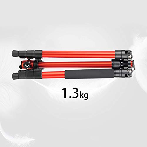 Zomei M3 Travel Camera Tripod Monopod Aluminum Lightweight Professional with 360 Degree Ball Head,1/4" Quick Release Plate and Carry Bag for Canon Nikon Sony DSLR (Orange)