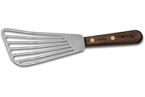 HIC Kitchen Dexter-Russell Walnut Slotted Fish Turner, 6.5-Inch, Stainless Steel