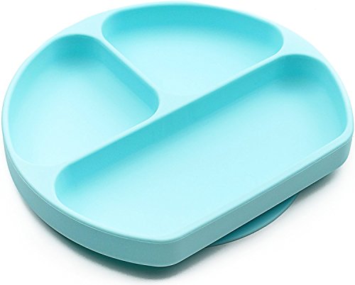 image for WNOPA Silicone Baby Feeding Complete Set Food Divider Plate Bib Flexib