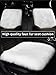 Villsure Faux Fur Cushion, Super Soft Sheepskin Seat Cover White Rugs Car Sofa Chair Pet Pad Throw Area Rug for Auto Office Kitchen Home, 18x18 inch