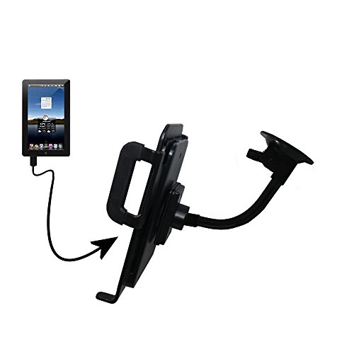 Gooseneck Holder Base with Suction Cup Mount compatible with Tursion TS-510 C93 Tablet