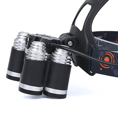 Kshion 35000LM 5x CREE XM-L T6 LED Headlamp Headlight Flashlight Head Light Lamp 18650