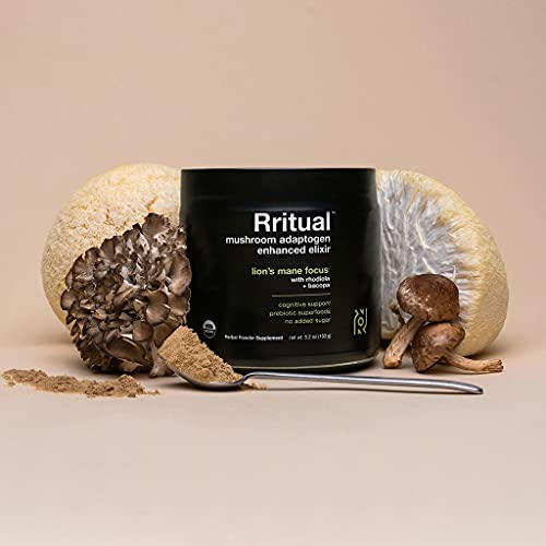 Rritual Superfoods Lion's Mane Focus Herbal Supplement Container