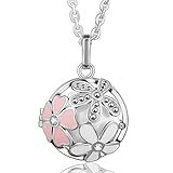 Eudora Harmony Bola Summer Flower 20mm Musical Chime Pendant 30 inches Necklace Sphere Ball