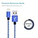 E-POWIND [6+6+10]ft Lightning Cable with Ultra-compact Connector Charging Cable Cord For iPhone7/7plus/6/6plus/6s/6splus,iPhone 5/SE, iPad, iPod on Latest IOS10.(BLUE WHITE)