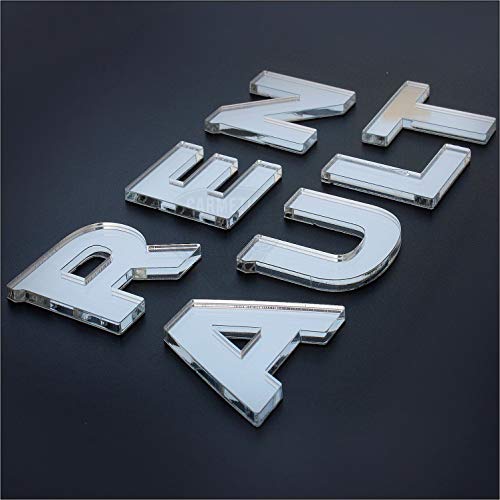 CarMetics Plastic Renault 3D Letters Car Sticker, Chrome CarMetics Plastic Renault 3D Letters Car Sticker, Chrome