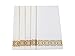 Guest Linen Decorative Hand Napkins (200 Pack, Lace) - Gold and White Fancy Bulk Cloth Like Paper Disposable Bathroom, Dinner, Wedding & Cocktail Party Towels