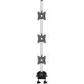 Cotytech Triple Monitor Desk Mount with Quick Release &amp; 2-in-1 Base, 3" x 1" (BL-DM144)