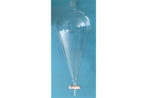 DONLAB 20L / 20000ml Glass Conical Separatory Funnel with PTFE Stopcork