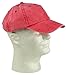 DALIX Mens Pigment Dyed Washed Cotton Cap - Adjustable Hat 6 Panel Unstructured (Heavy Washed Red)