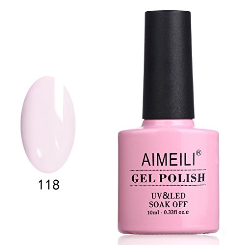 AIMEILI Soak Off UV LED Gel Nail Polish - Gardenia Jasminoides Ellis (118) 10ml
