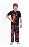 INTIMO Boys' Five Nights at Freddy's Checkerboard Pajama Short Set