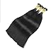 100S Stick I- Tip Hair Extensions Remy Human Hair Extensions Black Straight 50g (18 Inch, 1 Jet Black)