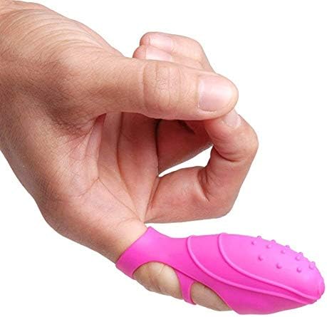 Portable Silicone Finger Woman's Stimulator - Stimulation - Manual Exercise Pocket Tool for Women - Men - Magic Personal Tool Toy for Man Female Male - Best Idea for Gift - Pink