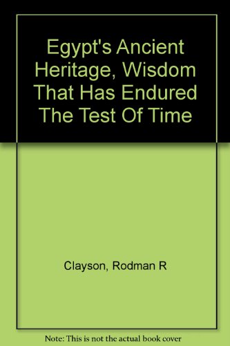 Egypt's ancient heritage, (Rosicrucian library)