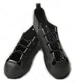 Ryan and Odonnell Girls Soft Gel Black Leather Irish Dance Pumps - With Free Drawstring Bag -