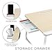 Cooper Mega Table [XXL Folding Laptop Desk] for Bed & Sofa | Couch Table, Bed Desk, Laptop, Writing, Study, Eating Storage, Reading Stand (White Oak)thumb 3