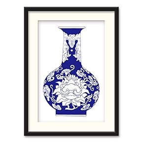 Black Paper Framed Canvas Wall Art for Living Room, Bedroom China Style Canvas Prints for Home Decoration Ready to Hanging - 23x31 inches