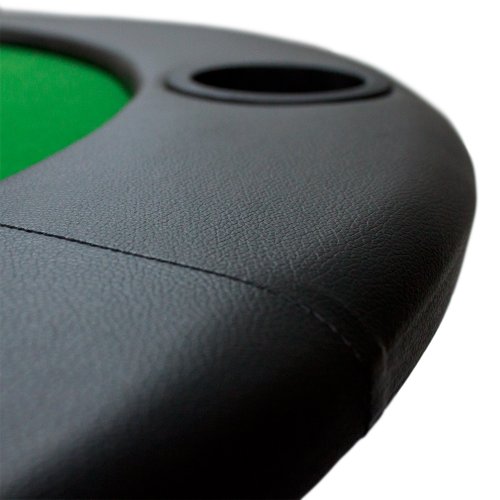 Brybelly Green Felt Holdem Poker Table with Cup Holders 82 x 42