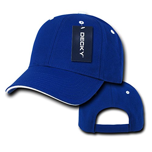 DECKY Sandwich Visor Baseball Cap, Royal/White