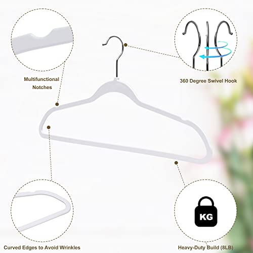 Quality Hangers 50 Pack NonVelvet Plastic Hangers for Clothes Heavy