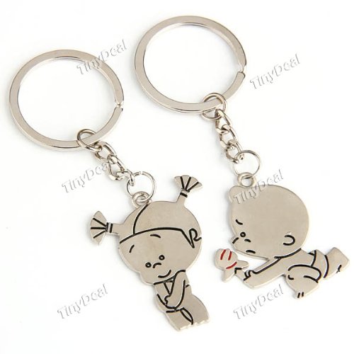 boy and girl keychain