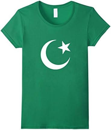 Womens Pakistan Independence Day Shirt Patriotic Flag Crescent Moon XL Kelly Green