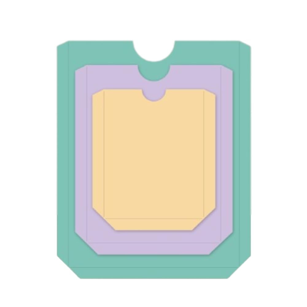 Craftelier - Essential Cutting Dies Set for Scrapbooking and Other Crafts | Pocket Shape - Approximate Die Sizes Between 6.9 x 8.6 cm and 11.7 x 14.4 cm