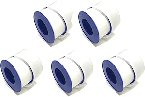 UI PRO TOOLS 3/4" x 520" Teflon Tape Thread Sealing PTFE Plumber's Tape 5PC