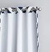 HLC.ME Chevron Print Thermal Insulated Energy Efficient Room Darkening Blackout Window Curtain Grommet Top Panels for Bedroom & Nursery - Set of 2-52