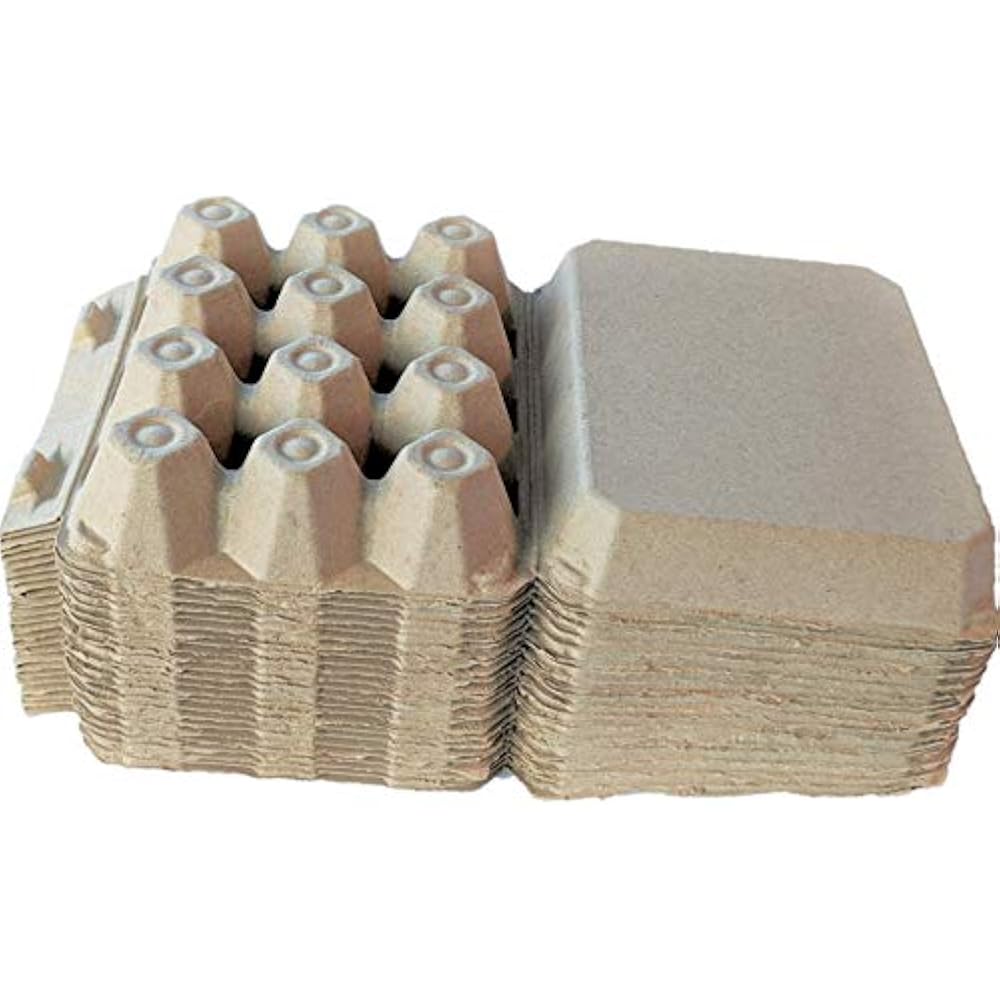 Vintage Blank Egg Cartons Classic 3x4 Holds 12 Large Eggs, Sturdy