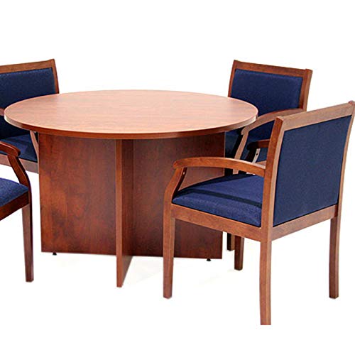 Office Pope Value Round Conference Room Table & Chairs Set (42" Diameter & 4 Chairs, Cherry) - Thumbnail 4