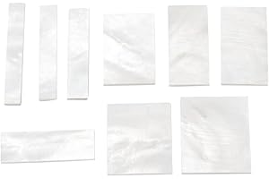 SUPVOX White Shell Fretboard Inlays - Easy to Cut and Install Guitar Decoration Durable Sea Shell Material for Unique Guitar Fingerboard Markers 9 Pcs