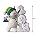 Hallmark Keepsake Christmas Ornament 2018 Year Dated, Frosty Fun Decade Snowman