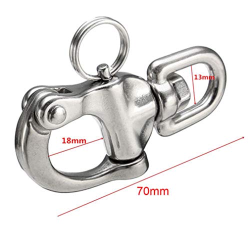 Yunzee Diving Snap Shackle Quick Release Bail Rigging Stainless Steel Sailing Boat Swivel Eye Spinnaker Sailboat Fixed Snap Anchor
