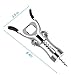 AUNOOL Corkscrew Wine Opener - Heavier Wing Corkscrew Wine Bottle Opener, Bottle Stopper and Foil Cutter, Premium Corkscrew with Zinc Alloy