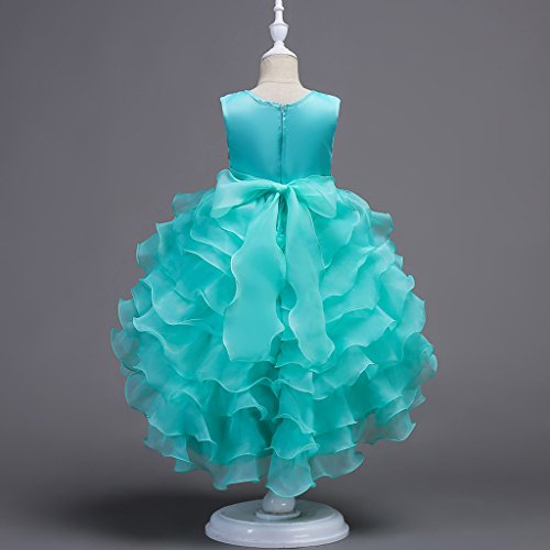 VERNASSA Girl Dress Kids Ruffles Lace Party Wedding Dresses Girl Birthday Party
