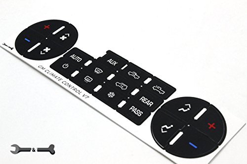 AC Dash Button Repair Kit For Select GM Vehicles - Fix Ruined and Faded A/C Controls & Restore New Look - Thumbnail 7