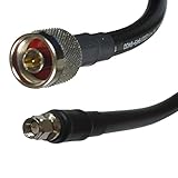 MPD Digital 400-n-Straight SMA-15 Times Microwave LMR-400 Coaxial Antenna Cable Line with N Male & Straight SMA Male Connectors, 15'