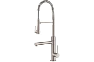 KRAUS Artec Pro (1 st Gen) Commercial Style Pre-Rinse Single Handle Kitchen Faucet (No Pull Down) with Pot Filler in Spot Free Stainless Steel, KPF-1603SFS