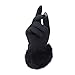 Womens Winter Warm TouchScreen deerskin Texting Driving Lined Thick gloves Rabbit Fur Black by Dsane