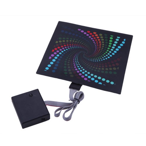 HDE Sound-Activated Rave LED Panel w/ Sensor Module - Vortex