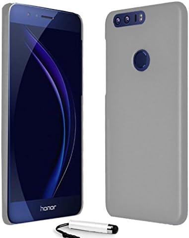 Huawei Honor 8 Armour Hybrid Hard Clip On Shell Case Cover + Screen Protector + Stylus (White)