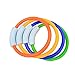 WOTOW Pool Toy Dive Rings, Underwater Swimming Toy for Kids Summer Pool Water Game 4 Piece Plastic Diving Rings Dive Training Gift for Boy Girl Students Recreation Play Assorted Colors (Multi-Color)