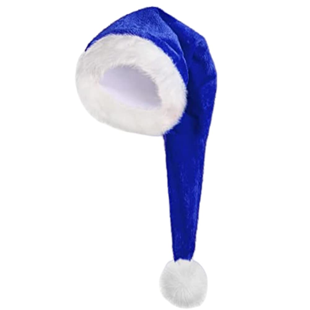 Luxury Santa Claus Hat - 75CM Plus Long Xmas Headdress Accessory for Adults, Men & Women - Christmas Party Theme