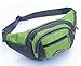 Big Mango New Fashion Womens Sports Bag 4 Zipper Pockets Waist Bag Fanny Chest Pack with Cell Phone Pouch & Automatic Umbrella & Small Personal Stuffs for Both Men and Women Use