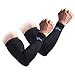 Arm Sleeves UV Sun Protective Compression Sleeve Tattoo Cover Warmer for Cycling Bowling Golf Baseball Basketball for Youth & Adult by OpeCking - 1 Pair (L)