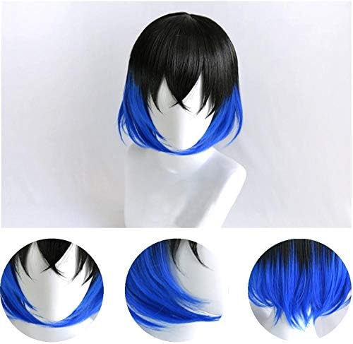 Demon Slayer Kimetsu no Yaiba Hashibira Inosuke Men Short Wig Cosplay Costume Heat Resistant Party Role Play Wigs