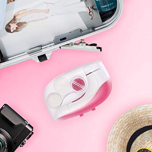 【2019 Upgraded】ETEREAUTY Facial Cleansing Brush, Waterproof Face Brush with 4 Brush Heads and a Protective Travel Case - Deep Cleansing, Gentle Exfoliating, Removing Blackhead for Face and Body, Pink