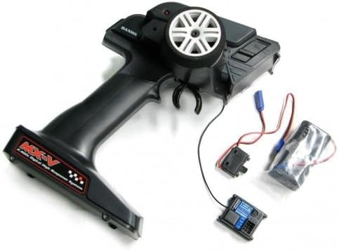 Sanwa #MX-V Sanwa/Airtronics Transmitter MX-V 2.4g w/ Waterproof Receiver RX-37W 10 Memory w/4cell TX Battery Box